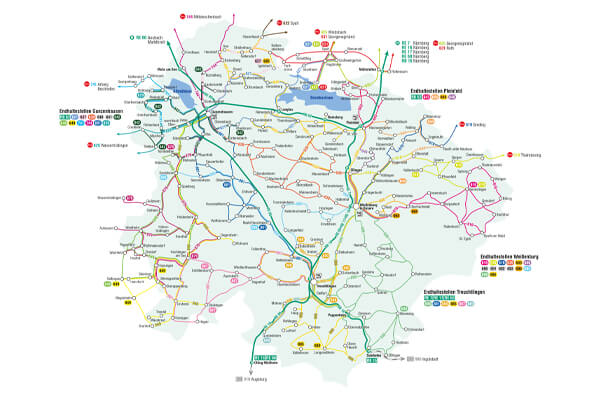 Rombs - das Liniennetz für den Landkreis Weißenburg-Gunzenhausen